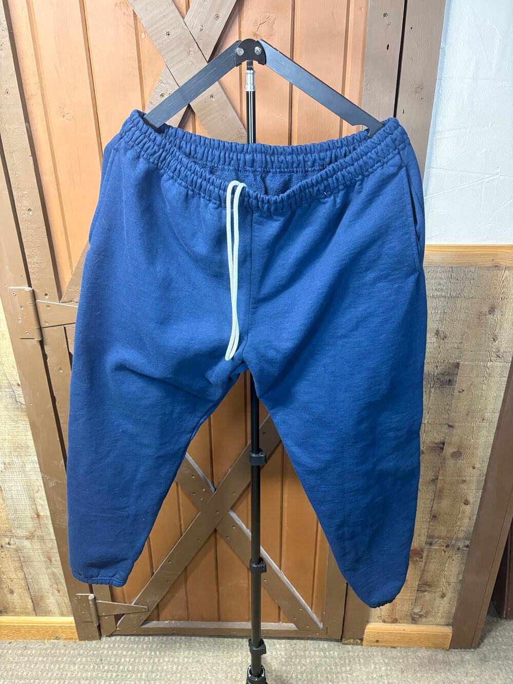 Athletic Works Men’s Large 36-38 Navy Blue Drawstring Jogger Sweatpants